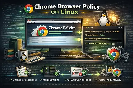 Chrome browser policy on linux